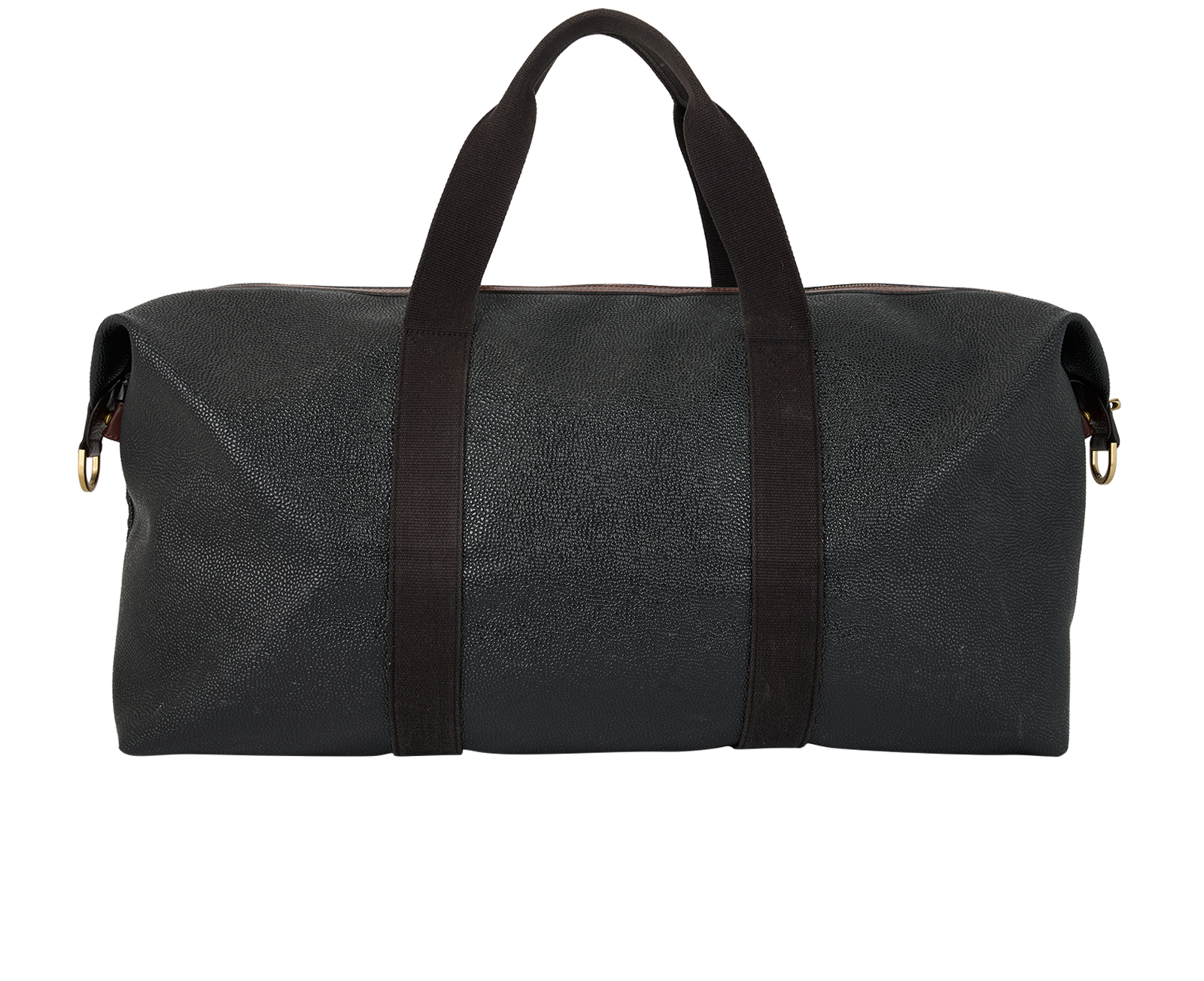 Top Zip Weekender, &pound;320, Handbags, Black, Leather, Back view